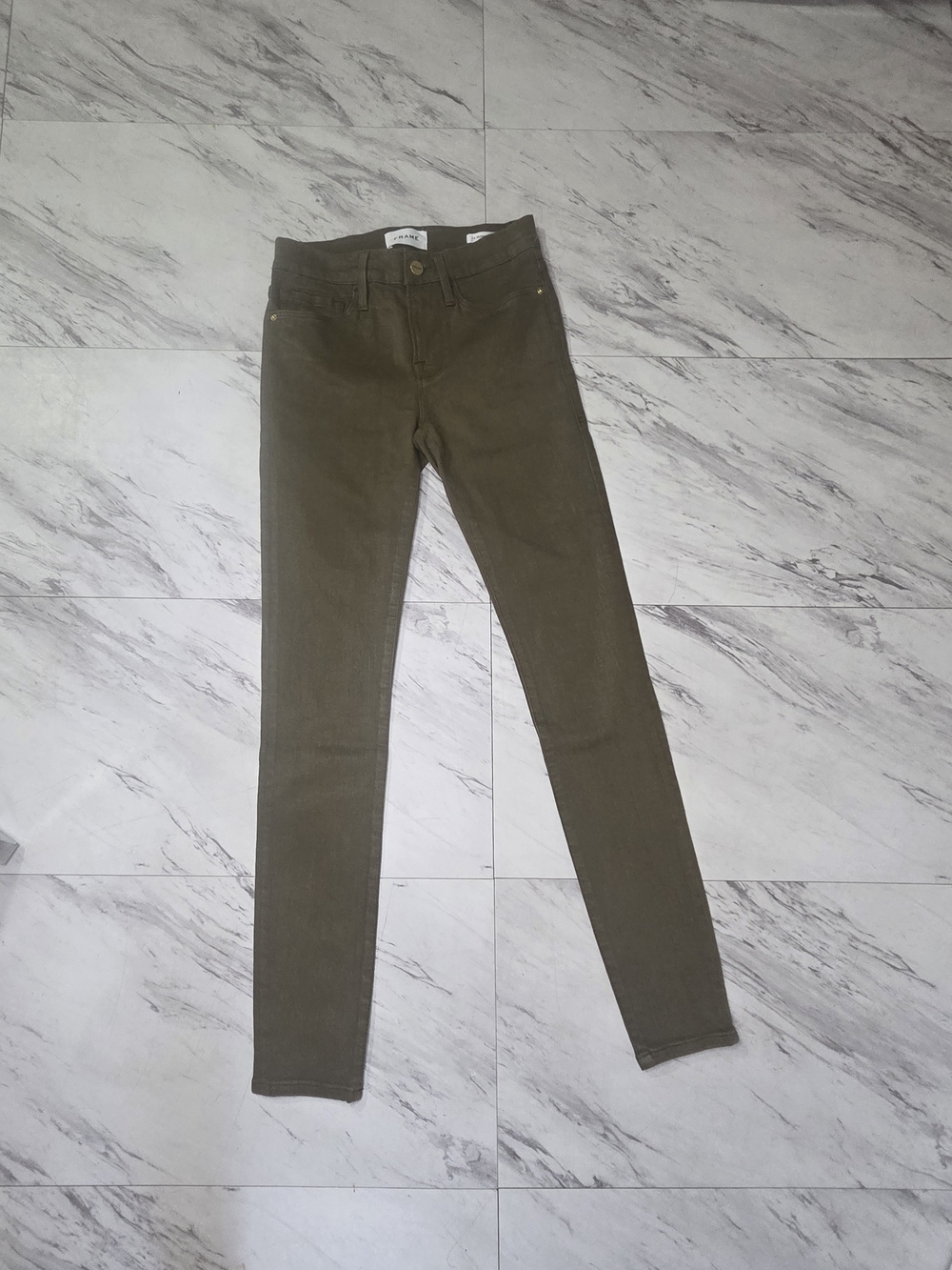 Frame Denim Olive Skinny Jeans Size 26